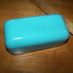 Tiffany & Co Blue Hard Clam Shell Glasses Case